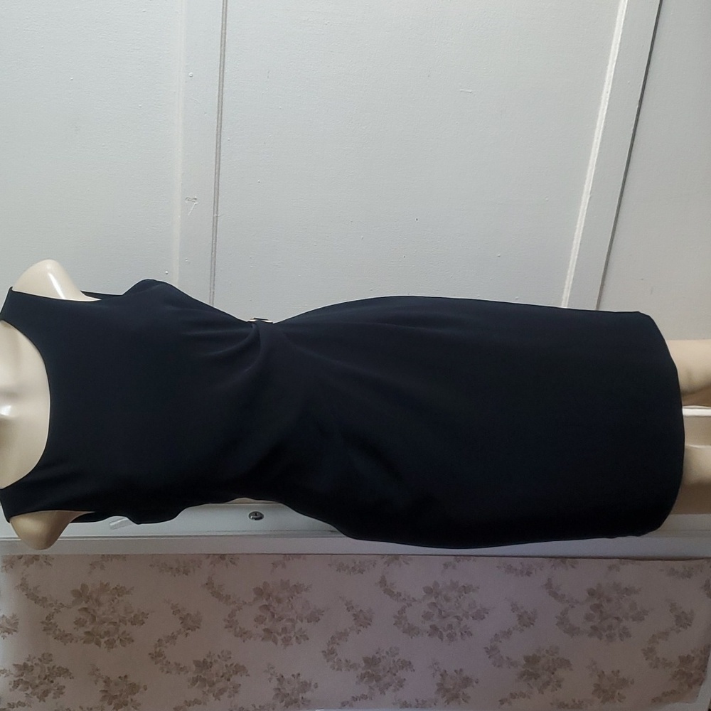 David Warren Knee Length Black Sleeveless Dress Size 10